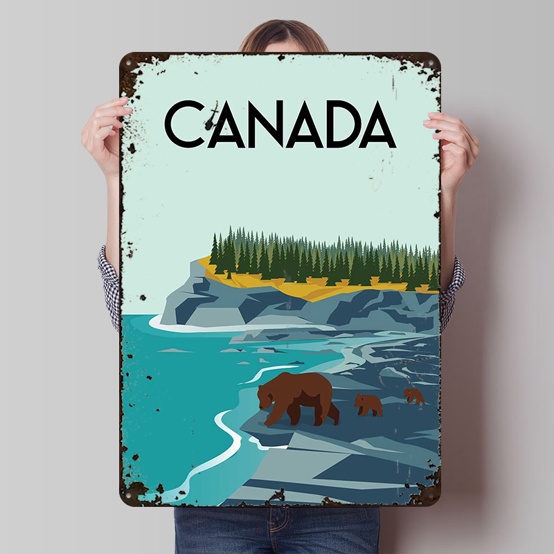Men'S Accessories Canada - Canada Travel Poster Customized Wall Art