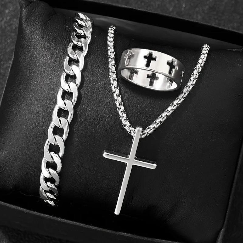 Cross-Style Accessories Set Br - đánh giá và giá Men Accessories Ring And Bracelet