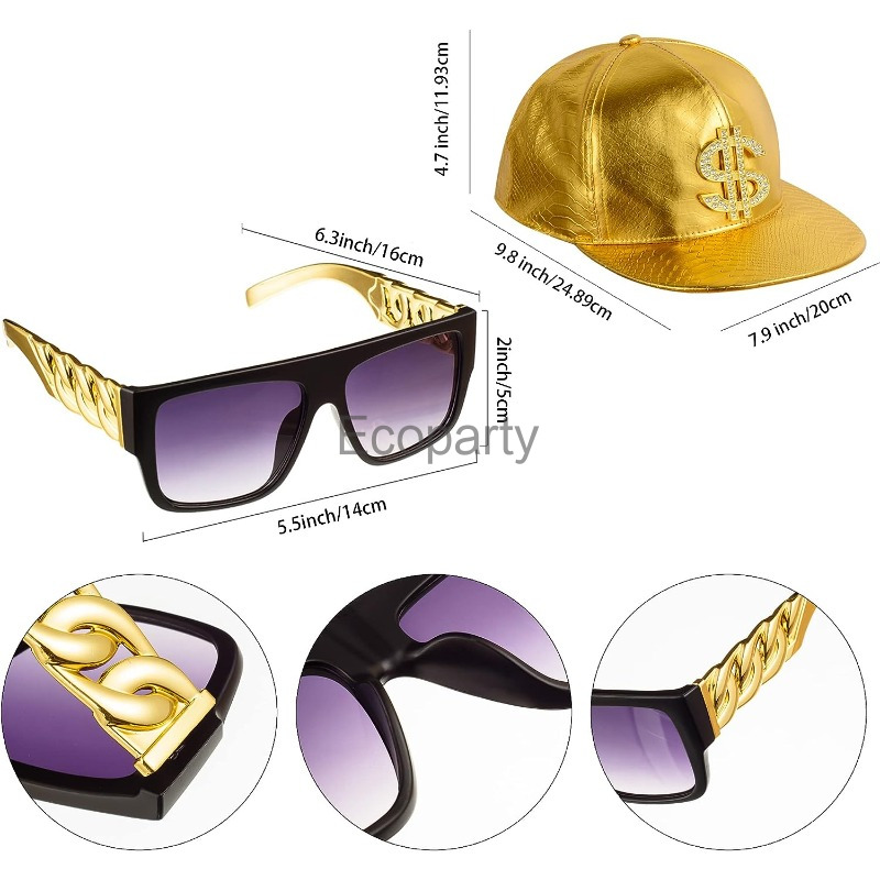 80s 90s Hip Hop Costume Access - đánh giá và giá Men Accessories Ring And Bracelet