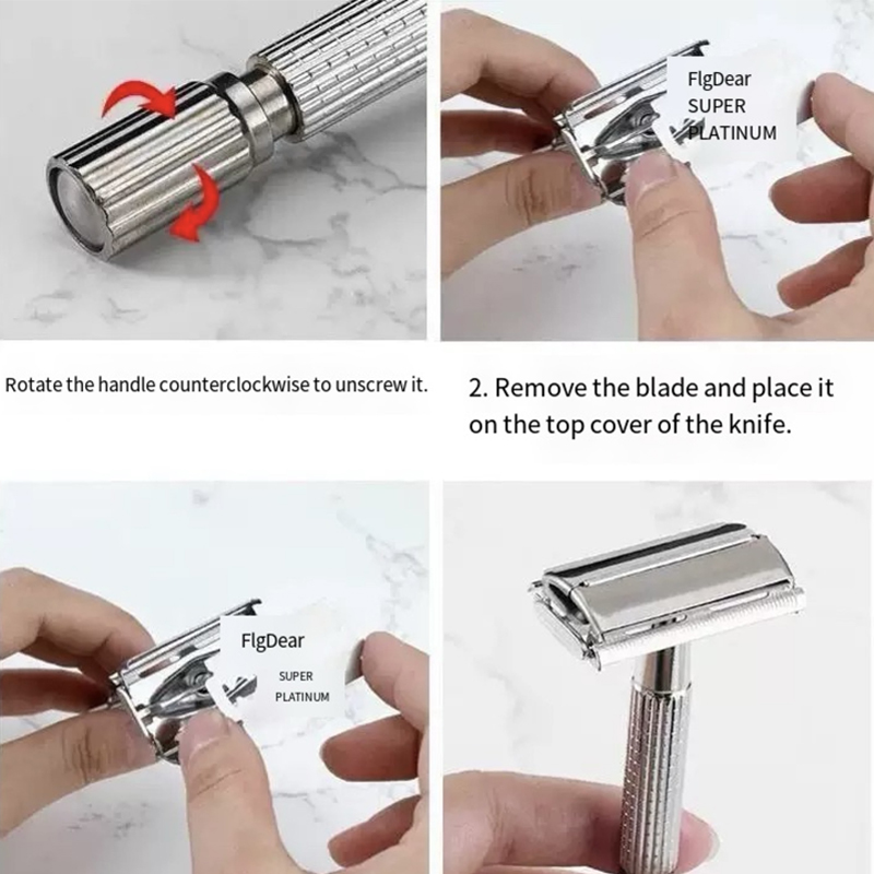 Double Edge Shaving Razor Set  - đánh giá và giá Men Accessories Combo Set
