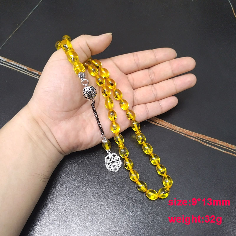 Tasbih men Yellow resin Real i - đánh giá và giá Men Accessories Hk