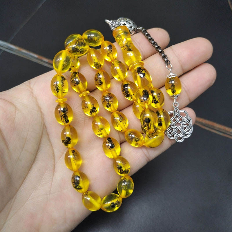 Tasbih men Yellow resin Real i - đánh giá và giá Men Accessories Hk