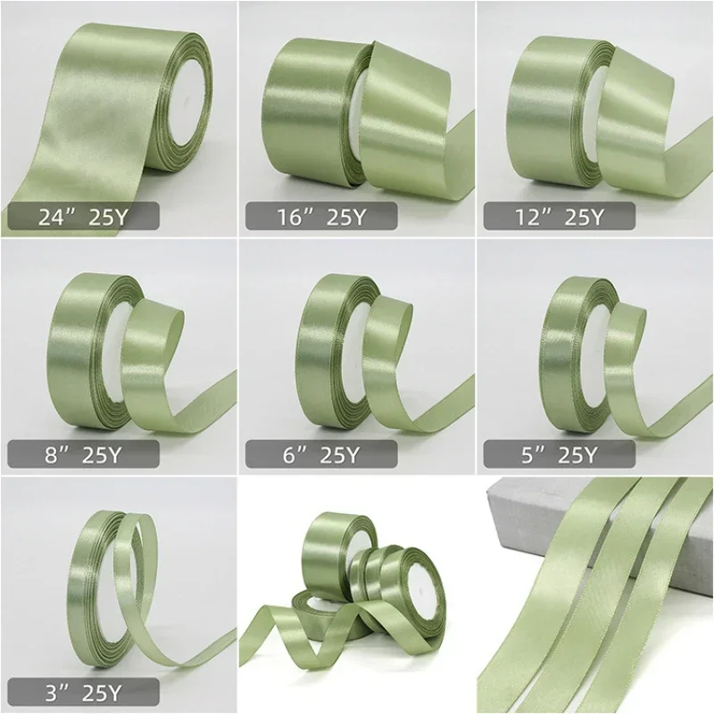 25yards Sage Green Ribbon Army - đánh giá và giá Men Accessories Bouquet