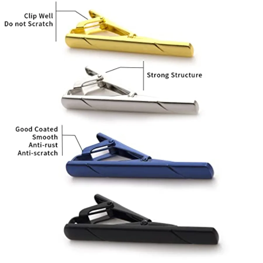 4Pcs Tie Clips For Men Tie Bar - đánh giá và giá Men Accessories For Gift
