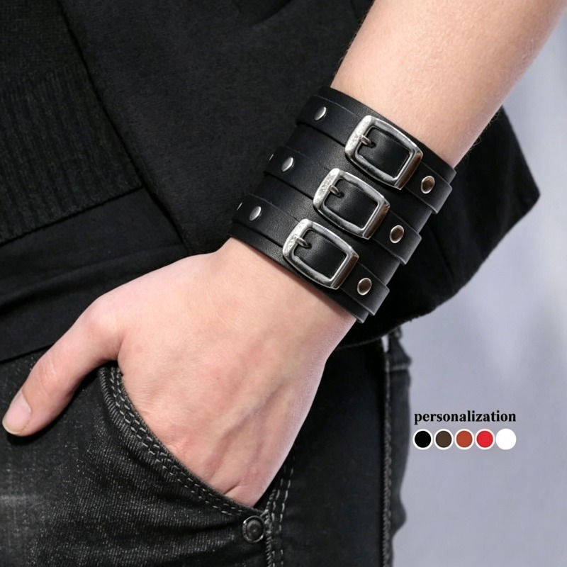 Leather Arm Band for Men, Meta - đánh giá và giá Men Accessories Ring And Bracelet