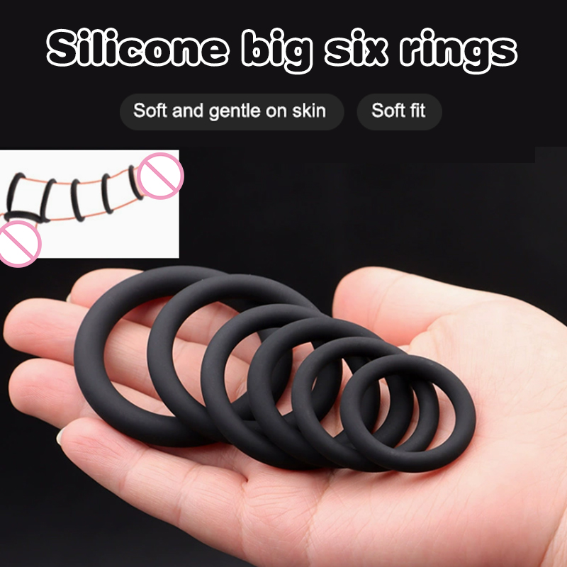 3/6Pcs Silicone Penis Ring Set - đánh giá và giá Men Accessories Combo Set