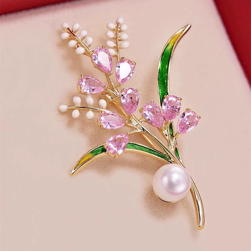 Fashion Zircon Wheat Ear Brooc - đánh giá và giá Men Accessories Bouquet